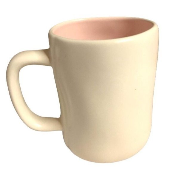 Rae Dunn Artisan Collection Egg Hunting Coffee Cup Mug Pink Country Farmhouse - Picture 3 of 4